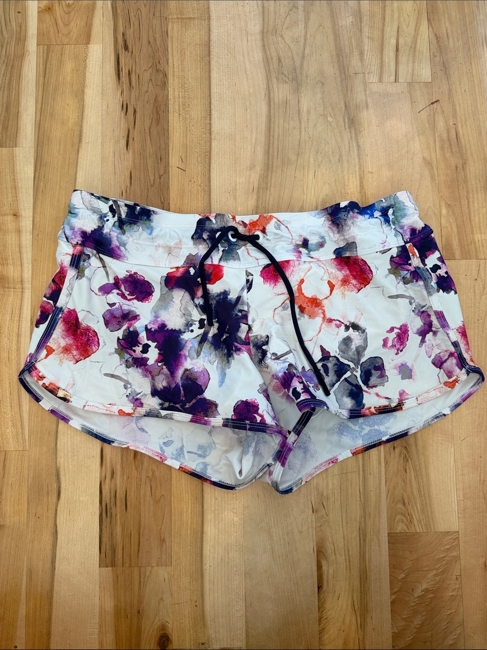 Athleta Floral Swim Shorts Large
